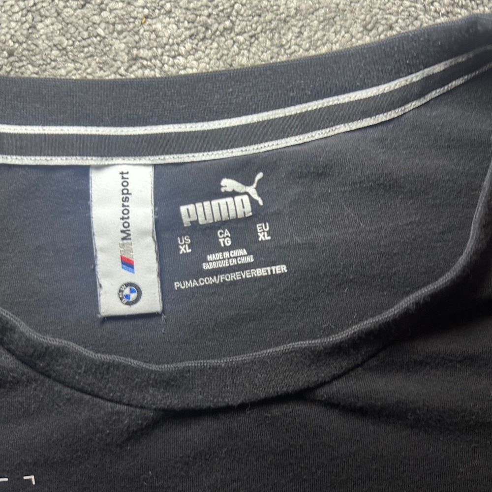 Puma T-Shirt Mens XL Black BMW M Motorsport Graphic Short Sleeve - Picture 4 of 11